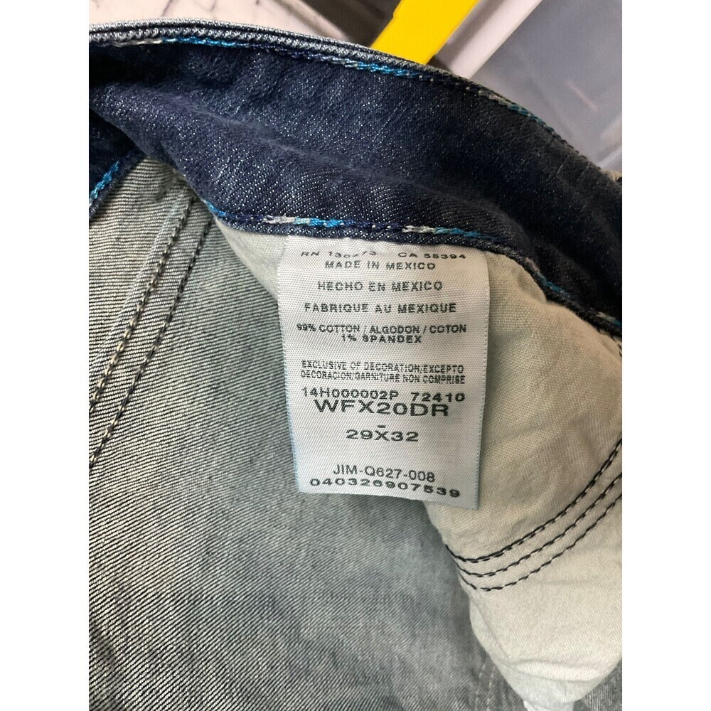 Wrangler Rock 47 Womens Jeans 29W 32L Flare Leg Blue Jeans Stretch Excellent E1 - Picture 7 of 10